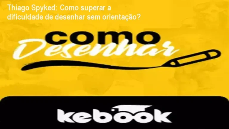Thiago Spyked apresentando o curso Como Desenhar com foco em fundamentos e prática ao vivo