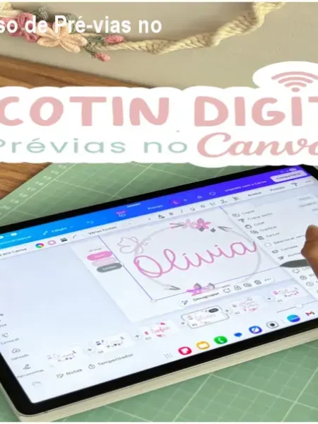 Tricotin Digital: Curso de Pré‑vias no Canva por R$357