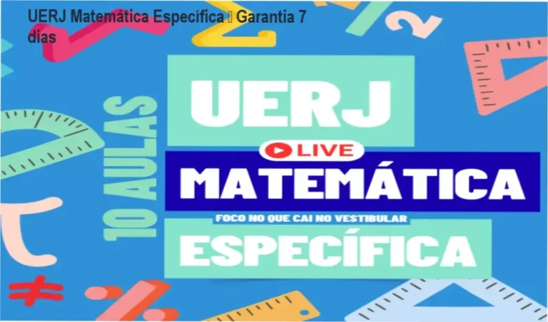 UERJ Matemática Específica – Rota da Aprovação garantia de reembolso