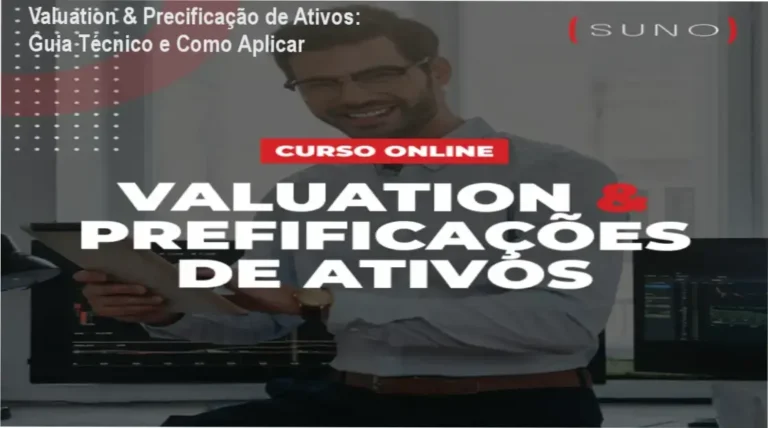 Imagem ilustrando o curso online de Valuation e Precificação de Ativos da Suno Research