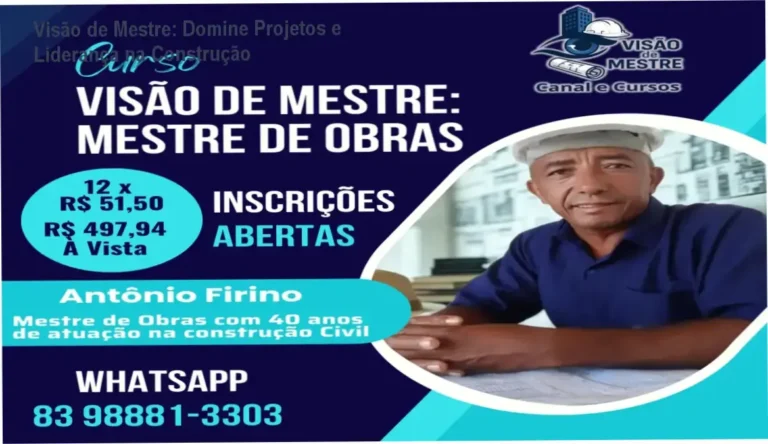 Visão de Mestre: Domine Projetos e Liderança na Construção 7 https://ondeaprender.com.br/guia-definitivo-aplicar-curso-eletrica-predial-pratica/ Instrutor Antônio Firino ensina leitura de projetos de obra no curso Visão de Mestre