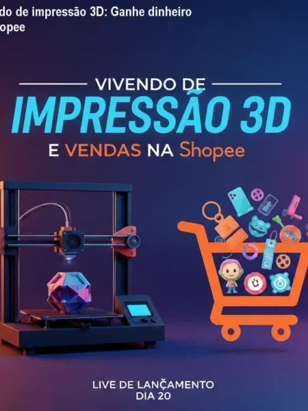 Vivendo de impressão 3D: Ganhe dinheiro na Shopee