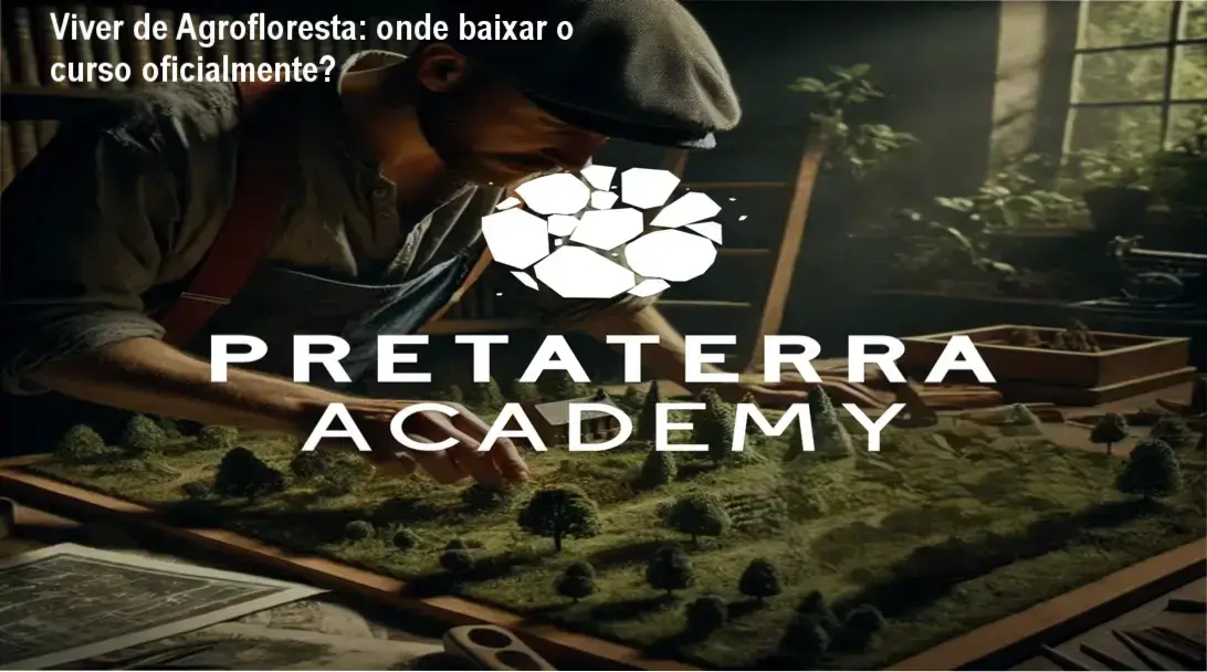 Captura de tela mostrando a página oficial de acesso ao curso Viver de Agrofloresta