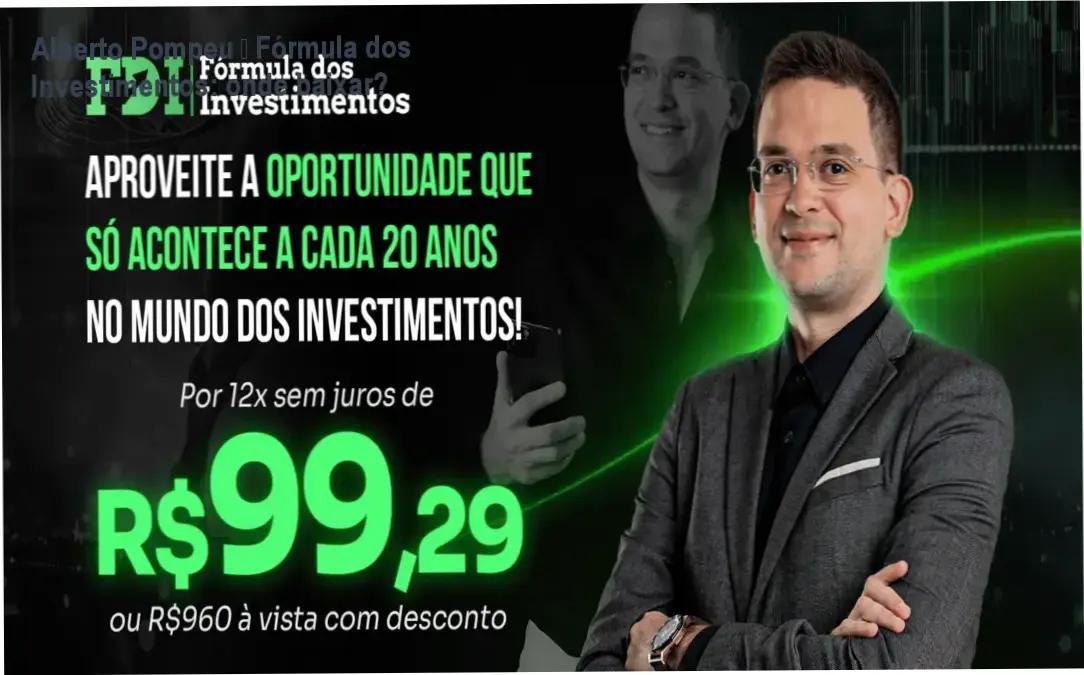 Captura de tela mostrando a página oficial de download do curso Fórmula dos Investimentos
