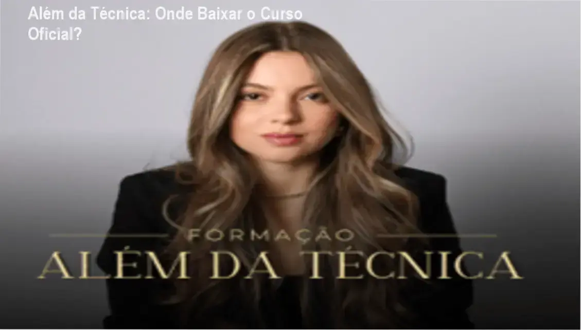 Imagem mostrando a página de download oficial do curso Além da Técnica de Izabella Reis Medeiros