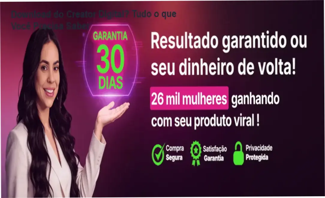 Imagem ilustrando os tópicos principais abordados no Creator Digital