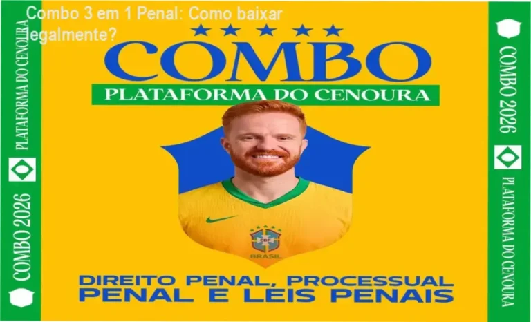 Imagem do Combo 3 em 1 Penal mostrando a capa dos materiais e QR Code
