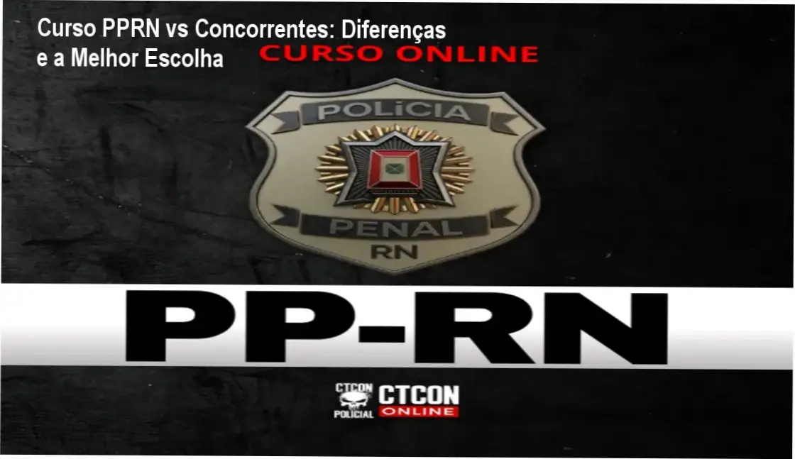 Tabela comparativa destacando as diferenças entre o Curso PPRN da CTCON Policial e outros cursos preparatórios