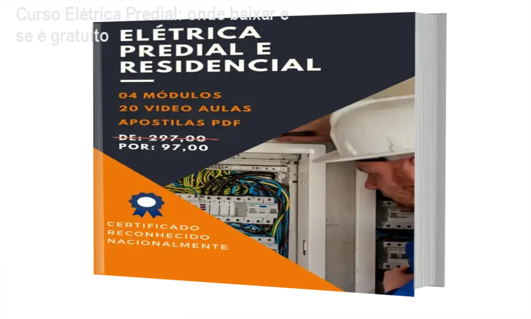 Curso Elétrica Predial: onde baixar e se é gratuito 1 https://ondeaprender.com.br/curso-eletrica-predial-e-residencial-onde-baixar-gratuito/ Interface do portal do aluno do Curso Elétrica Predial e Residencial com certificado