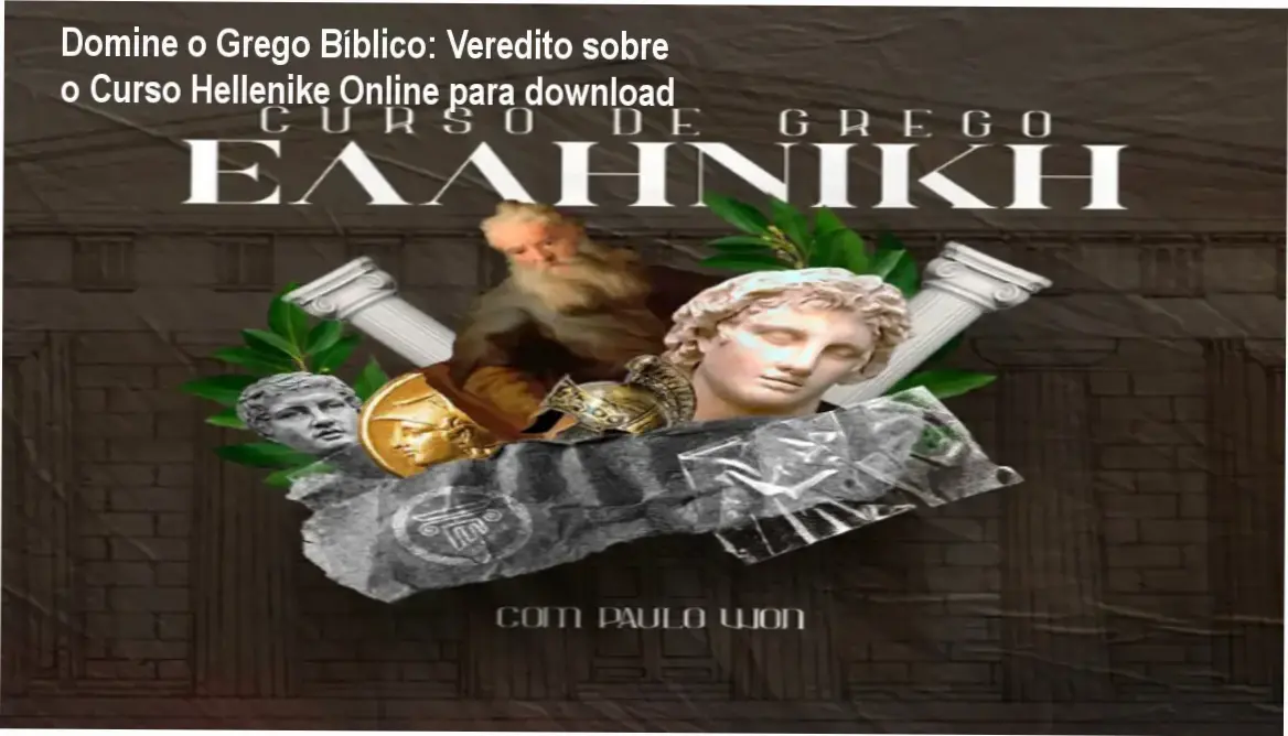 Domine o Grego Bíblico: Veredito sobre o Curso Hellenike Online para download 1 https://ondeaprender.com.br/curso-helenike-grego-biblico-veredito-sobre-download/ Professor Paulo Won ensinando gramática grega antiga com livros abertos e caderno de exercícios