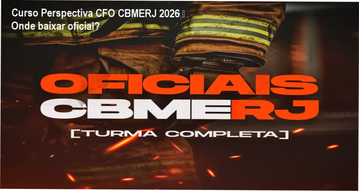 Curso Perspectiva CFO CBMERJ 2026 – Onde baixar oficial? 1 https://ondeaprender.com.br/curso-perspectiva-cfo-cbmerj-2026-download-gratis/ Captura de tela mostrando a página oficial de download do Curso Perspectiva CFO CBMERJ 2026