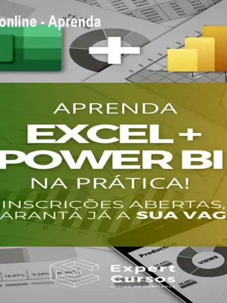 Curso Excel e Power BI online - Aprenda do básico ao avançado