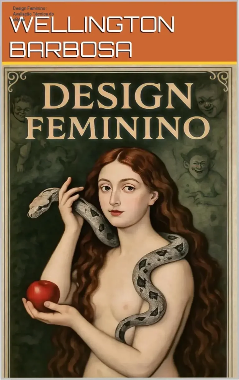 Design Feminino: Avaliação Técnica do eBook 7 https://ondeaprender.com.br/ Capa digital do eBook 'Design Feminino', destacando temas de empoderamento feminino e relações sociais na era contemporânea.