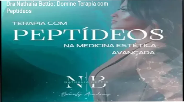 Dra Nathalia Bettio demonstrando aplicação de terapia com peptídeos em clínica de estética avançada