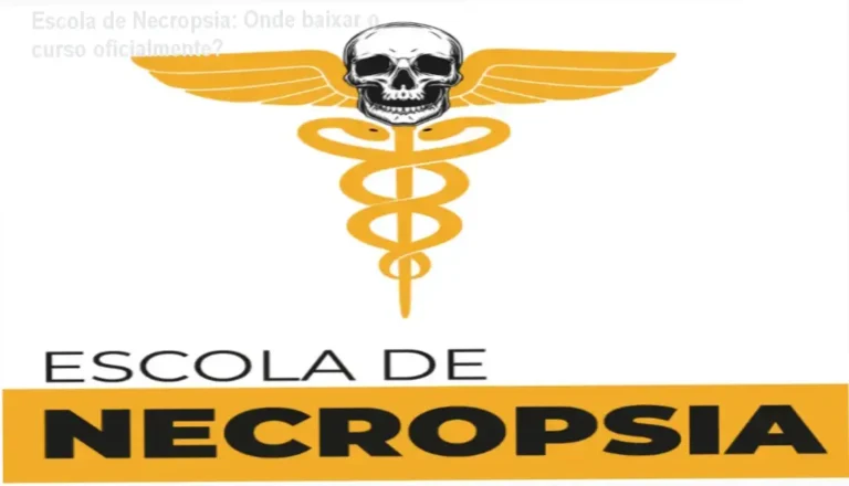 Captura de tela mostrando o acesso oficial ao Curso Escola de Necropsia