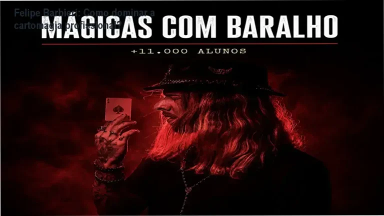 Felipe Barbieri apresentando técnicas avançadas de cartomagia no curso online