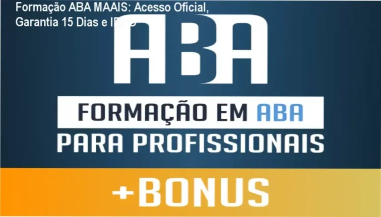 Formação ABA MAAIS Academia do Autismo login oficial | detalhes sobre área do aluno, certificado IBAO e supervisão prática