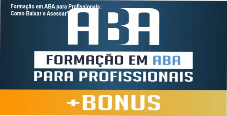 Formação em ABA para Profissionais: Como Baixar e Acessar? 3 https://ondeaprender.com.br/caio-cesar-como-acessar-colecao-9-livros-hotmart/ Terapeuta acessando plataforma de curso de ABA com tela de download