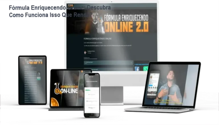 Por trás das cenas da Fórmula Enriquecendo Online de Tondimas Tôrres