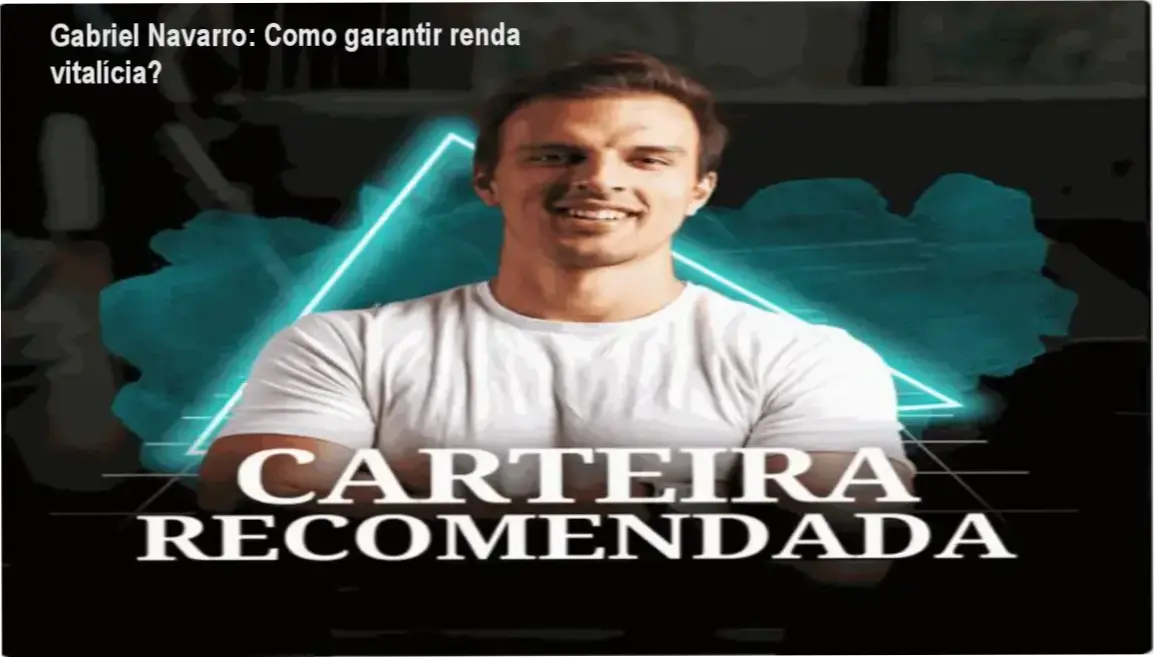 Imagem de Gabriel Navarro explicando o método de renda vitalícia