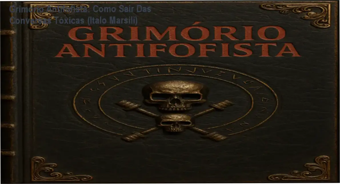 Capa do Grimório Antifofista com título em destaque e ícone de silêncio simbólico