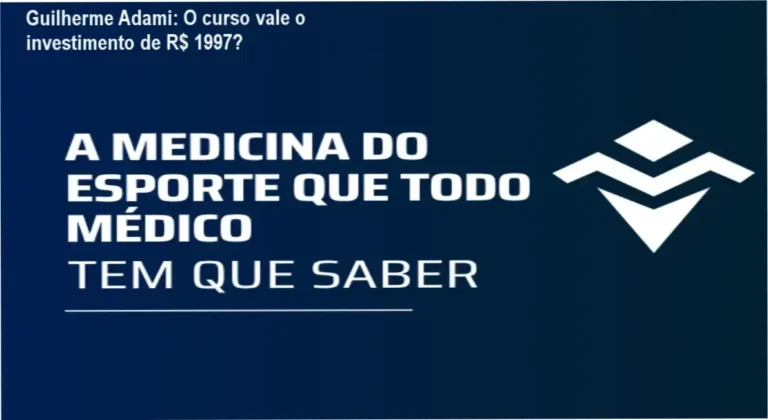 Dr. Guilherme Adami anunciando seu curso de medicina Welche S