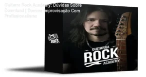 Página de download do Guitarra Rock Academy com bônus de backtracks para prática