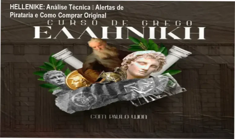 HELLENIKE: Análise Técnica – Alertas de Pirataria e Como Comprar Original 2 https://ondeaprender.com.br/ Imagem ilustrativa do curso HELLENIKE de Grego Bíblico alertando sobre pirataria e mostrando a compra segura