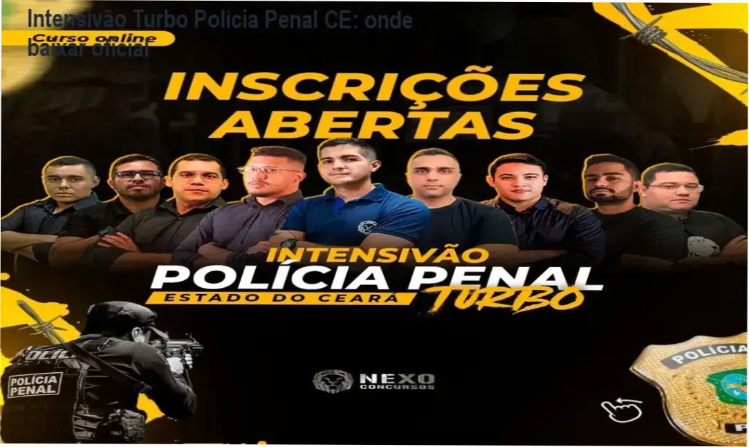 Intensivão Turbo Polícia Penal CE: onde baixar oficial 1 https://ondeaprender.com.br/intensivao-turbo-policia-penal-ce-onde-baixar-oficial/ Capa do curso Intensivão Turbo Polícia Penal do Ceará da Nexo Concursos