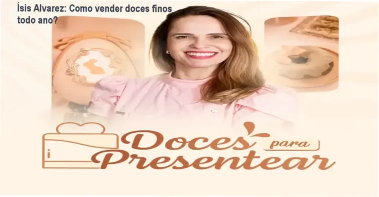 Ísis Alvarez exibindo uma coleção de doces finos preparados para presente
