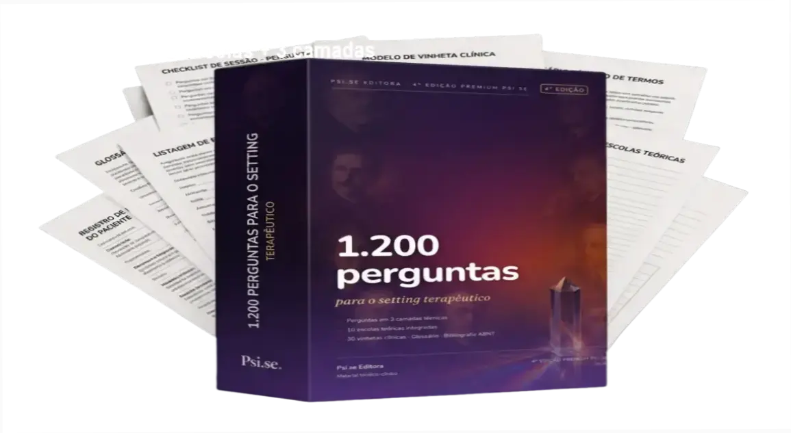 1.200 Perguntas para o Setting Terapêutico: 10 escolas + 3 camadas técnicas 1 https://ondeaprender.com.br/psise-editora-duvidas-repertorio-clinico-premium/ Avaliação técnica do Guia Definitivo de Perguntas para Setting Terapêutico com exemplos práticos de aplicação