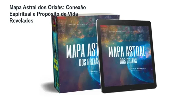 Mapa Astral dos Orixás com símbolos espirituais e ancestralidade
