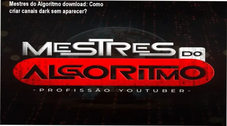 Capa do curso Mestres do Algoritmo focado em canais dark e monetização com IA