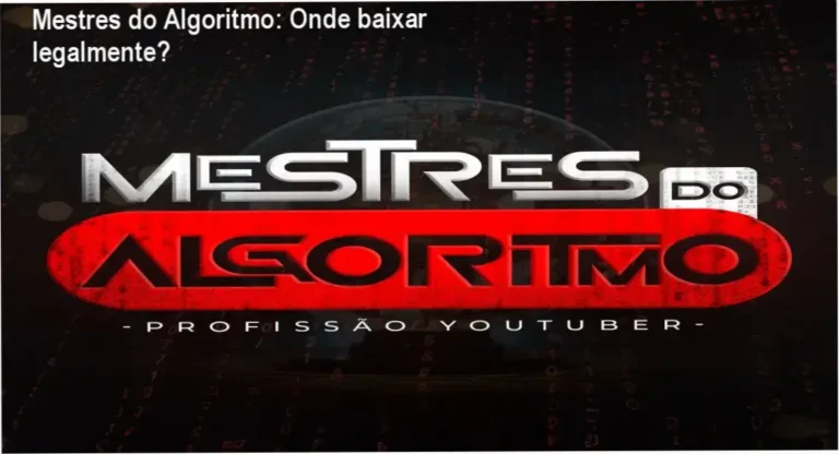 Imagem ilustrativa mostrando o curso Mestres do Algoritmo e a opção de download oficial