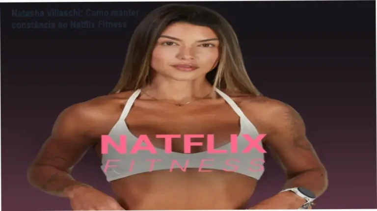 Natasha Villaschi apresentando a plataforma Natflix Fitness para mulheres que buscam constância nos treinos
