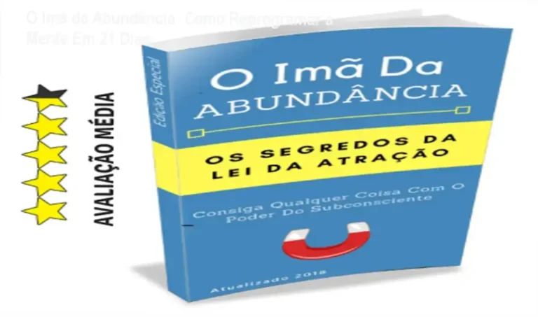 O Imã da Abundância: Como Reprogramar a Mente Em 21 Dias 6 https://ondeaprender.com.br/curso-de-baralho-cigano-heloisa-helena-duvida/ Capa do e-book O Imã da Abundância com símbolo de prosperidade e texto sobre lei da atração