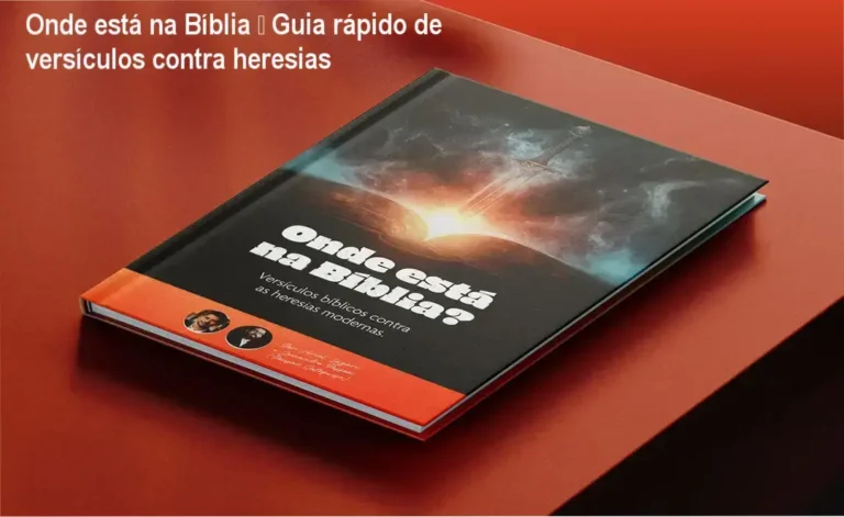 Capa do eBook Onde está na Bíblia mostrando versículos para apologética católica