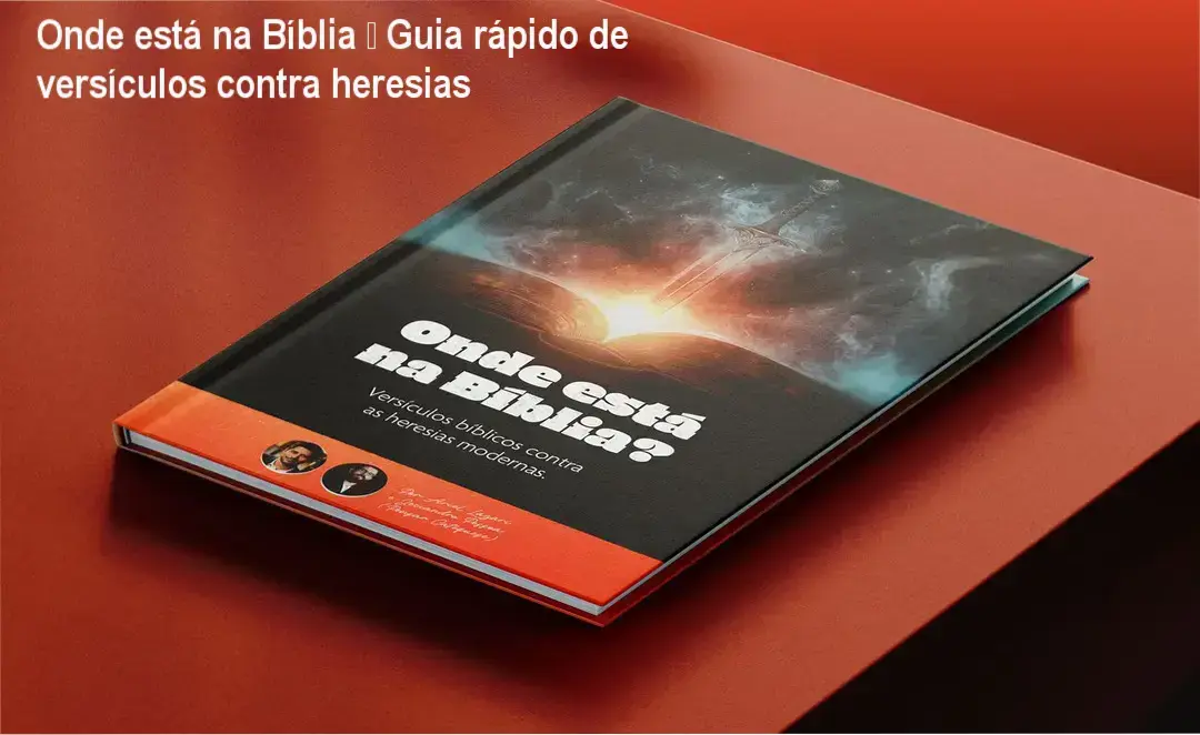 Capa do eBook Onde está na Bíblia mostrando versículos para apologética católica