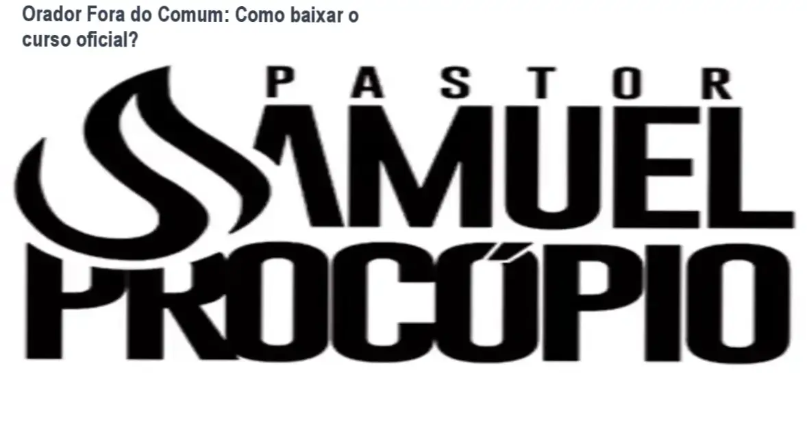 Tela mostrando o acesso ao curso Orador Fora do Comum para download oficial