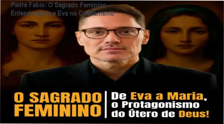 Padre Fábio: O Sagrado Feminino - Entenda Maria e Eva no Cristianismo 5 https://ondeaprender.com.br/metodo-tiktok-shop-ana-paula-noleto-download-onde-baixar-e-e-gratis/ Foto do Padre Fábio Marinho com símbolos bíblicos e a arte do útero divino em destaque