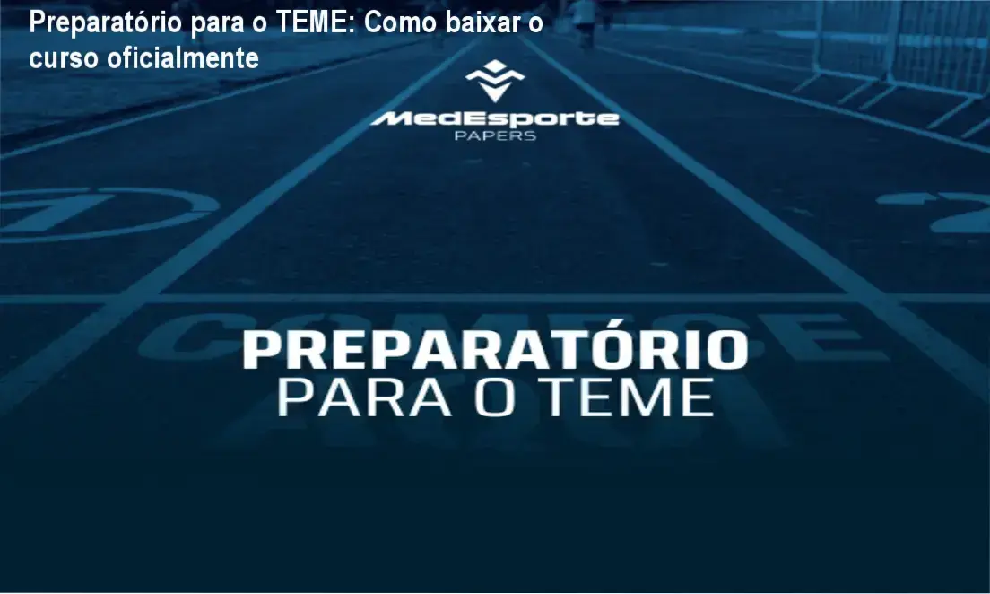 Preparatório para o TEME: Como baixar o curso oficialmente 1 https://ondeaprender.com.br/preparatorio-para-o-teme-download-gratis-ou-pago/ Captura de tela mostrando acesso oficial ao curso Preparatório para o TEME