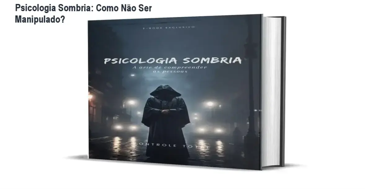 Capa do ebook Psicologia Sombria com título principal e subtítulo