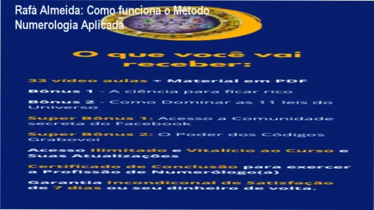 Rafà Almeida: Como funciona o Método Numerologia Aplicada 3 https://ondeaprender.com.br/arautos-do-evangelho-plataforma-reconquista-e-confiavel/ Rafà Almeida apresentando o Método Numerologia Aplicada em ambiente online