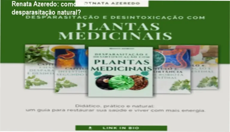 Renata Azeredo: como fazer desparasitação natural? 6 https://ondeaprender.com.br/analise-tecnica-curso-metaleitura/ Renata Azeredo segurando e-book de desparasitação com plantas medicinais