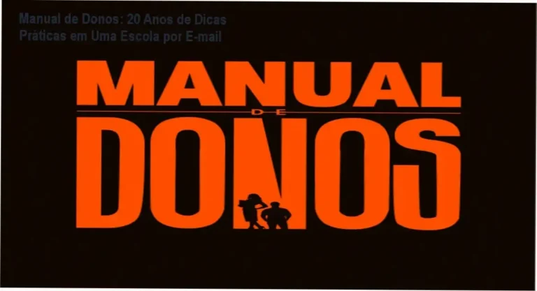 Rony Meisler, autor do Manual de Donos, com destaque para a capa do curso sobre gestão empresarial.