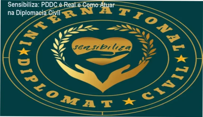 Sensibiliza: PDDC é Real e Como Atuar na Diplomacia Civil 2 https://ondeaprender.com.br/ Representação de autoridade em diplomacia civil e liderança humanitária internacional