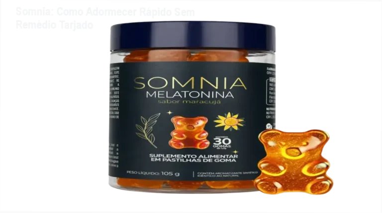 Pote de gomas Somnia sabor maracujá da marca Naturallis ao lado de uma goma solta