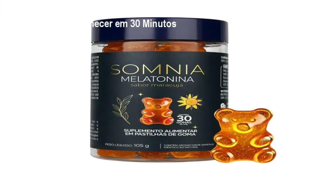 Somnia: Goma Vegana de Melatonina que Acelera Seu Adormecer em 30 Minutos 1 https://ondeaprender.com.br/somnia-goma-melatonina-acelera-adormecer/ Somnia melatonina goma vegana sem açúcar sabor maracujá