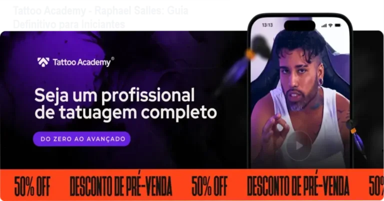 Tattoo Academy - Raphael Salles: Guia Definitivo para Iniciantes 1 https://ondeaprender.com.br/ Alunos aprendendo tatuagem prática com Raphael Salles em um ambiente profissional.