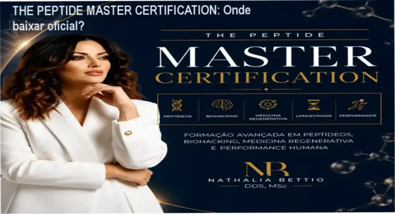 THE PEPTIDE MASTER CERTIFICATION: Onde baixar oficial? 1 https://ondeaprender.com.br/ Tela mostrando a página oficial para download da certificação THE PEPTIDE MASTER